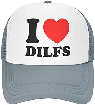 Аз Обичам Dilfs Унисекс Окото бейзболна шапка За Бягане на Открито, Спортни Плажна Шапка за Баща-шофьор на камион