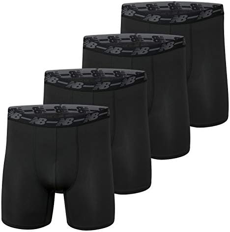 Мъжки къси панталони-боксерки New Balance, Черен/Black/Black/Черен, Средно
