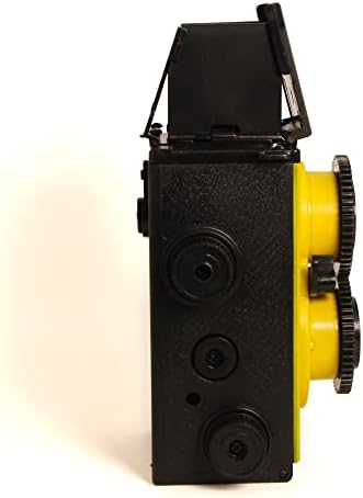 Двухобъективный Огледален (TLR), Място на 135 филми, се Използва 35 мм Филм, Помещение за Еднократна употреба, Филмова камера (Жълт)