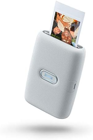 Преносим принтер за смартфони Fujifilm Instax Mini Линк (Пепеляво-бяло) Комплект за творчество Deluxe Party Planner с (40) филм