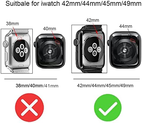 MeShow Тънък Керамичен каишка от неръждаема Стомана за Apple Watch 49 мм 45 мм 44 мм 42 мм в два цвята Каишка за часовник от неръждаема